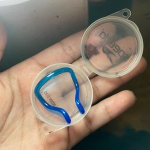 Speedo Profile Nose Clip Blue w/ Case Never Used Unisex